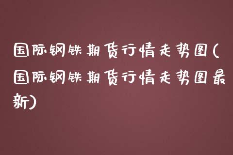 国际钢铁期货行情走势图(国际钢铁期货行情走势图最新)