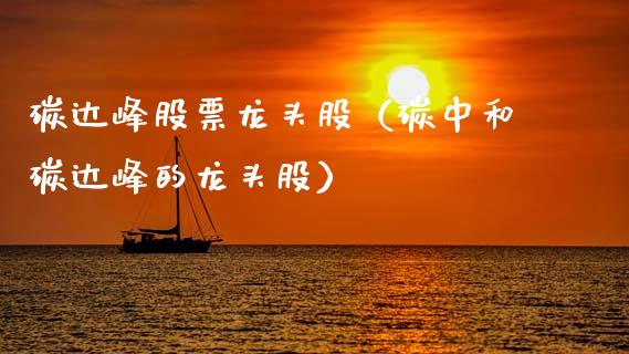 碳达峰股票龙头股（碳中和碳达峰的龙头股）
