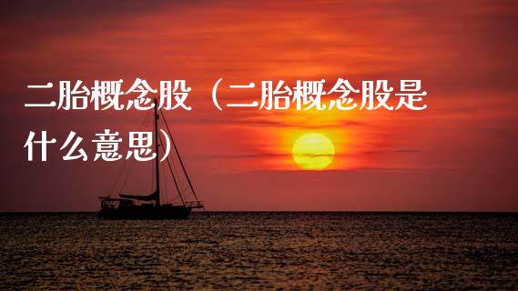 二胎概念股（二胎概念股是什么意思）