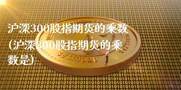 沪深300股指期货的乘数(沪深300股指期货的乘数是)