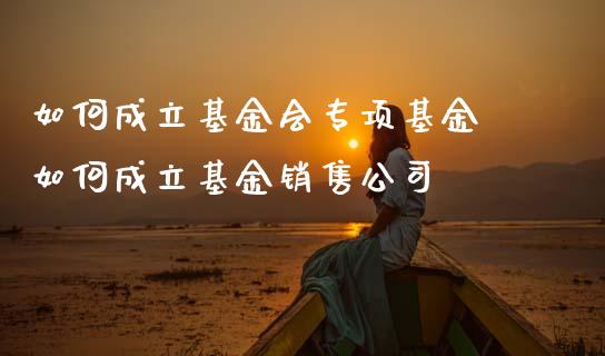 如何成立基金会专项基金 如何成立基金销售公司_https://www.dglong8.com_基金理财_第1张