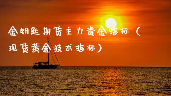 金钥匙期货主力资金指标（现货黄金技术指标）