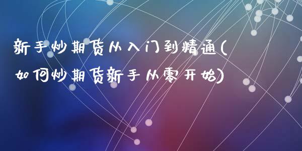 新手炒期货从入门到精通(如何炒期货新手从零开始)