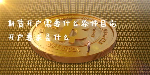 期货开户需要什么条件目前开户要求是什么