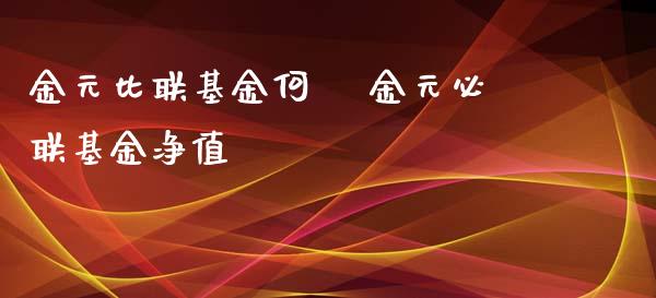 金元比联基金何旻 金元必联基金净值_https://www.dglong8.com_基金理财_第1张