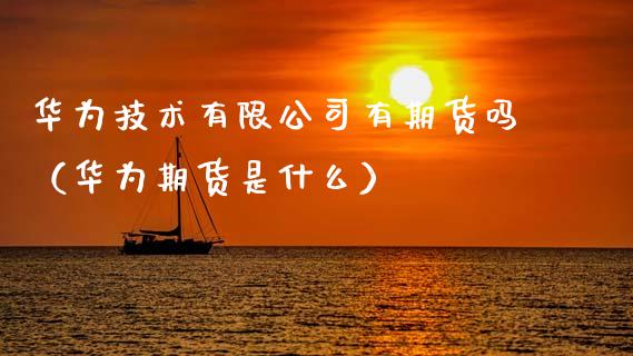 华为技术有限公司有期货吗（华为期货是什么）