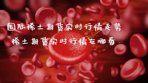 国际期货实时行情走势 期货实时行情在哪看