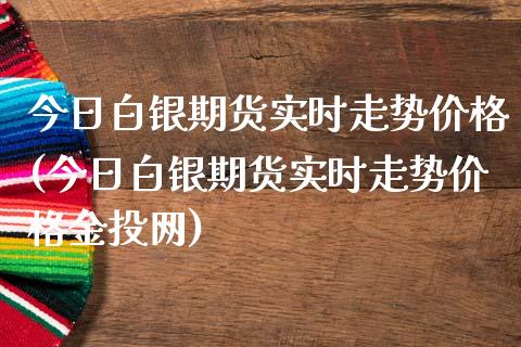 今日白银期货实时走势价格(今日白银期货实时走势价格网)