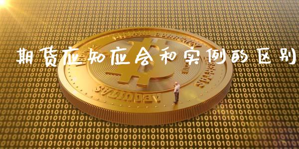 期货应知应会和实例的区别