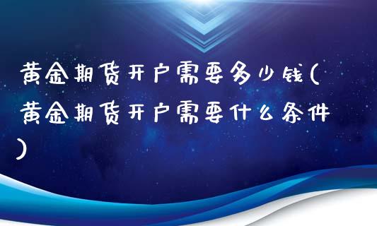 黄金期货开户需要多少钱(黄金期货开户需要什么条件)