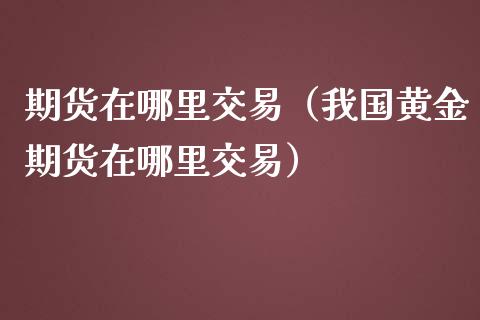 期货在哪里交易（我国黄金期货在哪里交易）