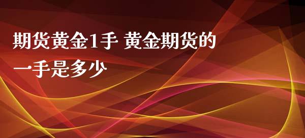 期货黄金1手 黄金期货的一手是多少