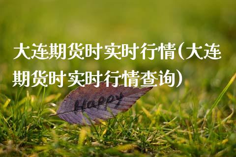 大连期货时实时行情(大连期货时实时行情查询)