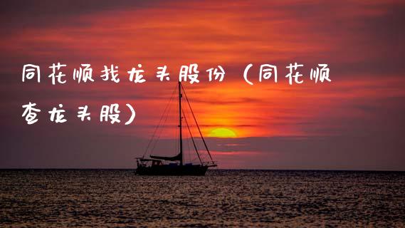 同花顺找龙头股份（同花顺查龙头股）