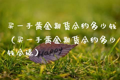 买一手黄金期货合约多少钱（买一手黄金期货合约多少钱合适）