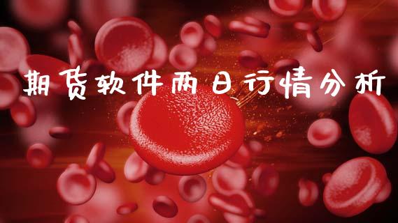 期货软件两日行情分析