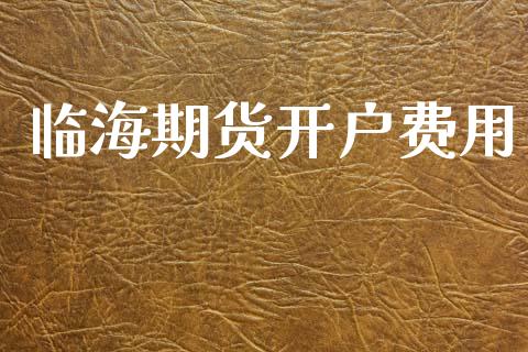 临海期货开户费用