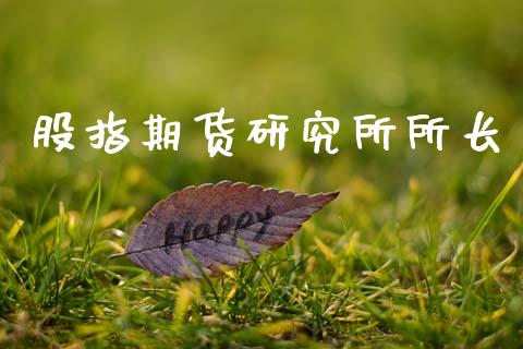 股指期货研究所所长