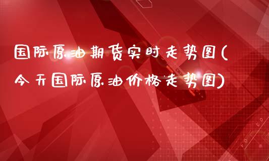 国际原油期货实时走势图(今天国际原油价格走势图)
