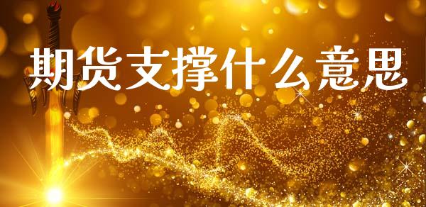 期货支撑什么意思