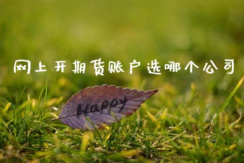 网上开期货账户选哪个公司