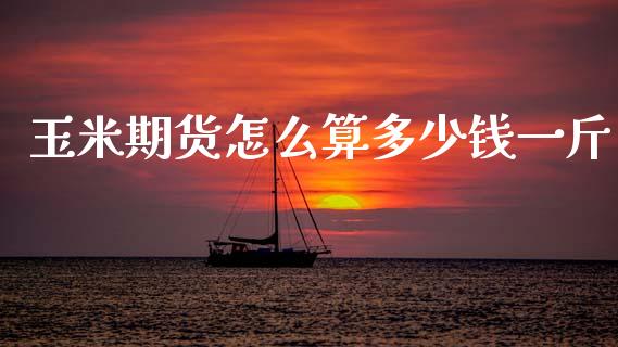 玉米期货怎么算多少钱一斤_https://www.dglong8.com_财经要闻_第1张