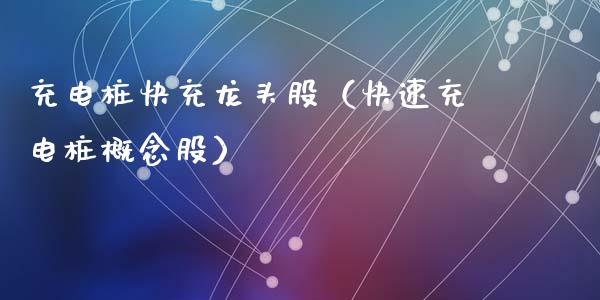 充电桩快充龙头股（快速充电桩概念股）_https://www.dglong8.com_财经要闻_第1张