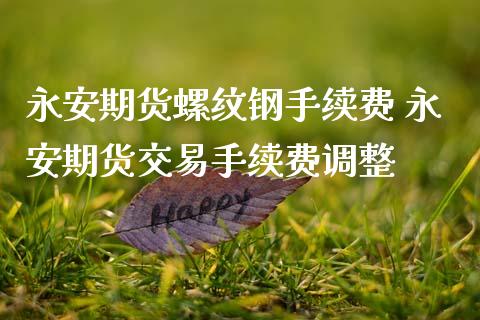 期货螺纹钢手续费 期货交易手续费调整