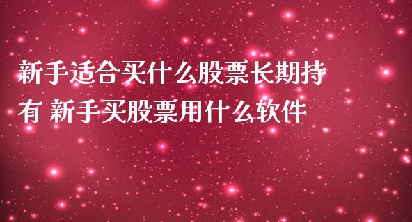 新手适合买什么股票长期持有 新手买股票用什么软件_股票理财_第1张_宇龙理财网 新手适合买什么股票长期持有 新手买股票用什么软件_https://www.dglong8.com_股票理财_第1张