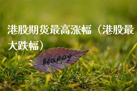港股期货最高涨幅（港股最大跌幅）