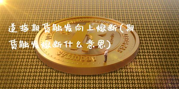 道指期货触发向上熔断(期货触发熔断什么意思)