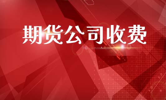 期货公司收费