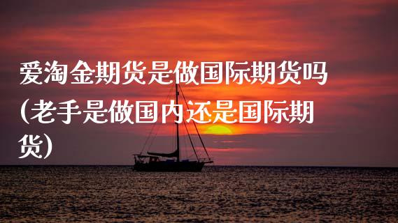 爱淘金期货是做国际期货吗(老手是做国内还是国际期货)
