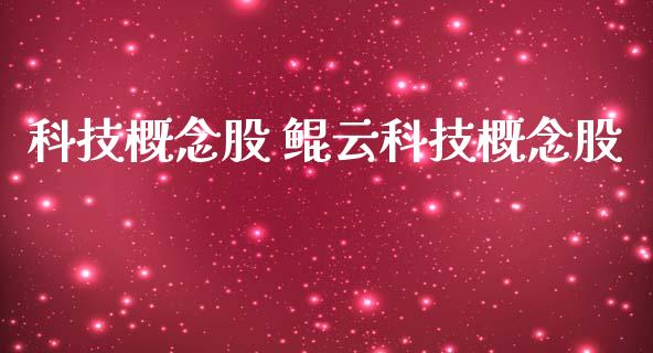 科技概念股 鲲云科技概念股