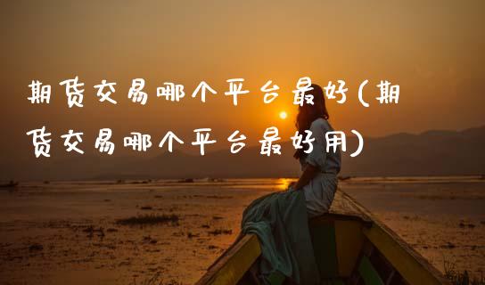 期货交易哪个平台最好(期货交易哪个平台最好用)