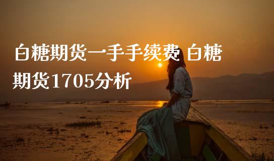 白糖期货一手手续费 白糖期货1705分析