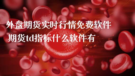 外盘期货实时行情免费软件 期货td指标什么软件有