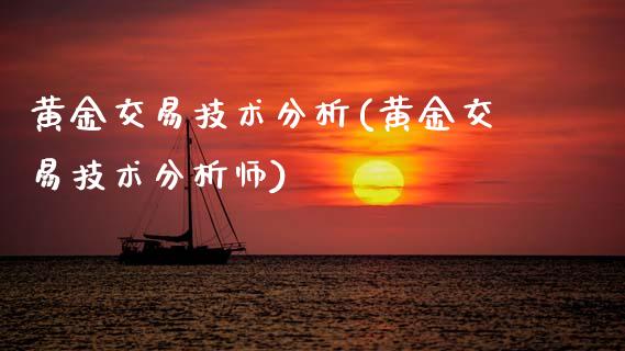 黄金交易技术分析(黄金交易技术分析师)