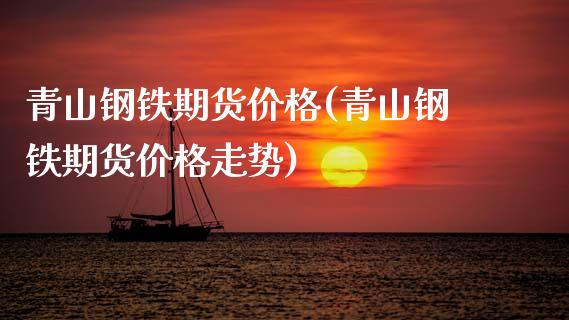 青山钢铁期货价格(青山钢铁期货价格走势)