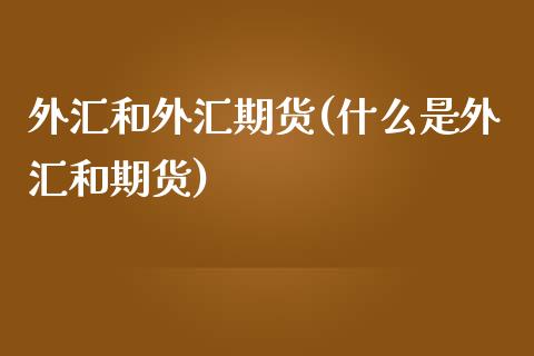 外汇和外汇期货(什么是外汇和期货)_期货理财_第1张_宇龙理财网 外汇和外汇期货(什么是外汇和期货)_https://www.dglong8.com_期货理财_第1张