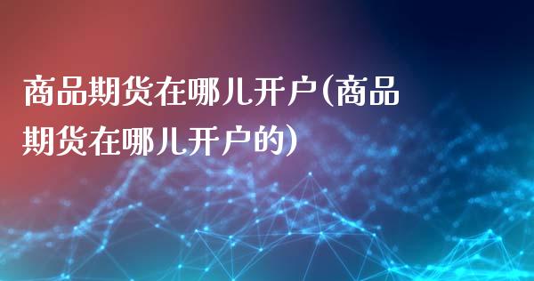 商品期货在哪儿开户(商品期货在哪儿开户的)