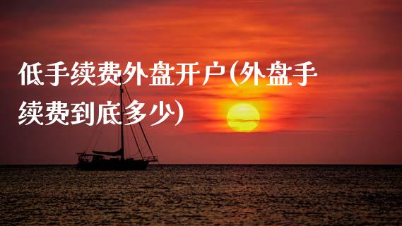 低手续费外盘开户(外盘手续费到底多少)