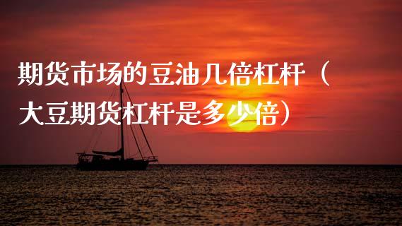 期货市场的豆油几倍杠杆（大豆期货杠杆是多少倍）_https://www.dglong8.com_黄金期货_第1张