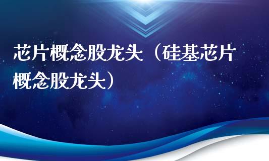芯片概念股龙头（硅基芯片概念股龙头）