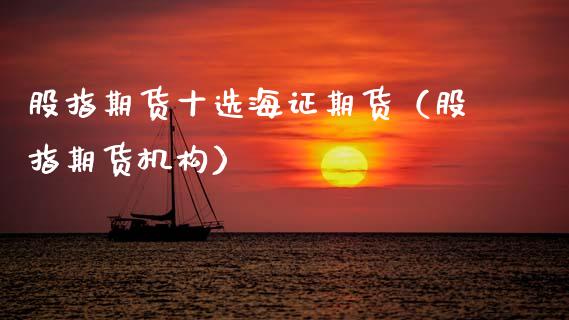 股指期货十选海证期货（股指期货机构）