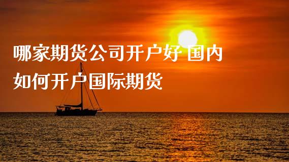 哪家期货公司开户好 国内如何开户国际期货_https://www.dglong8.com_理财百科_第1张