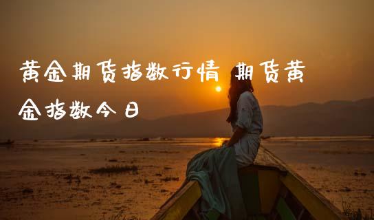 黄金期货指数行情 期货黄金指数今日