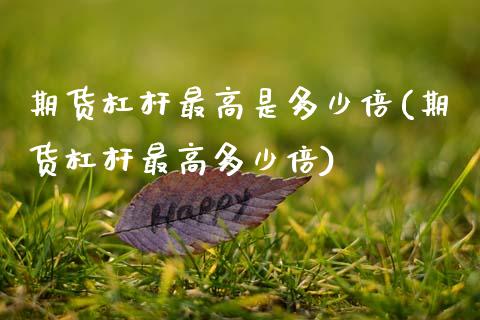期货杠杆最高是多少倍(期货杠杆最高多少倍)