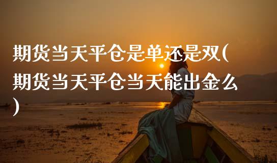 期货当天平仓是单还是双(期货当天平仓当天能出金么)