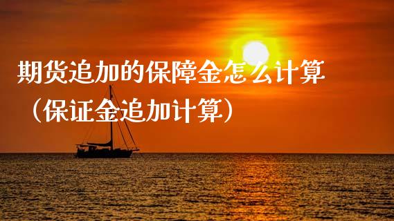 期货追加的保障金怎么计算（保证金追加计算）
